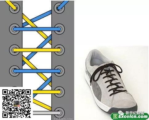 鞋带的24种系法图解(图3)