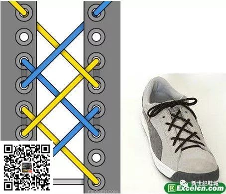 鞋带的24种系法图解(图18)